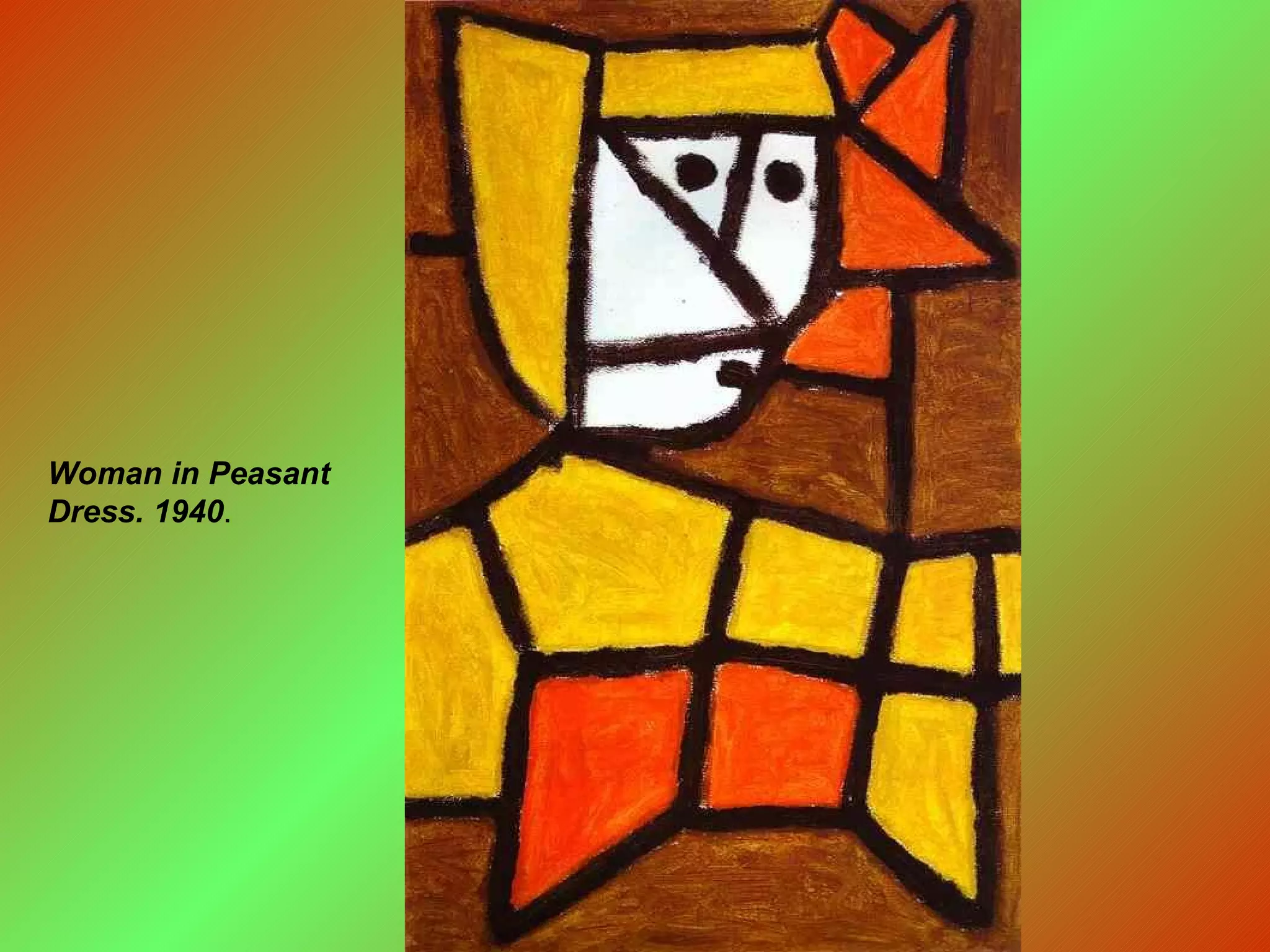 Woman in Peasant Dress. 1940 .  