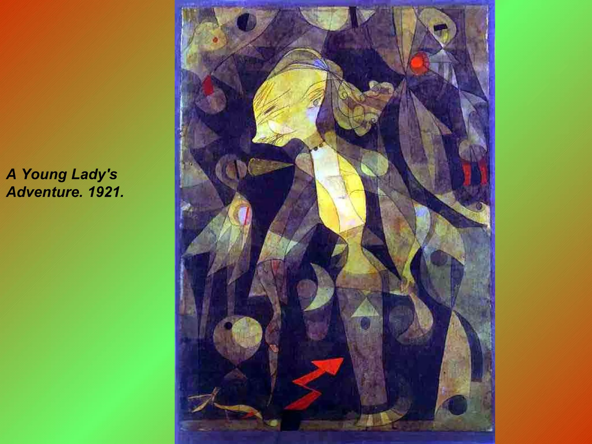 A Young Lady's Adventure. 1921.   