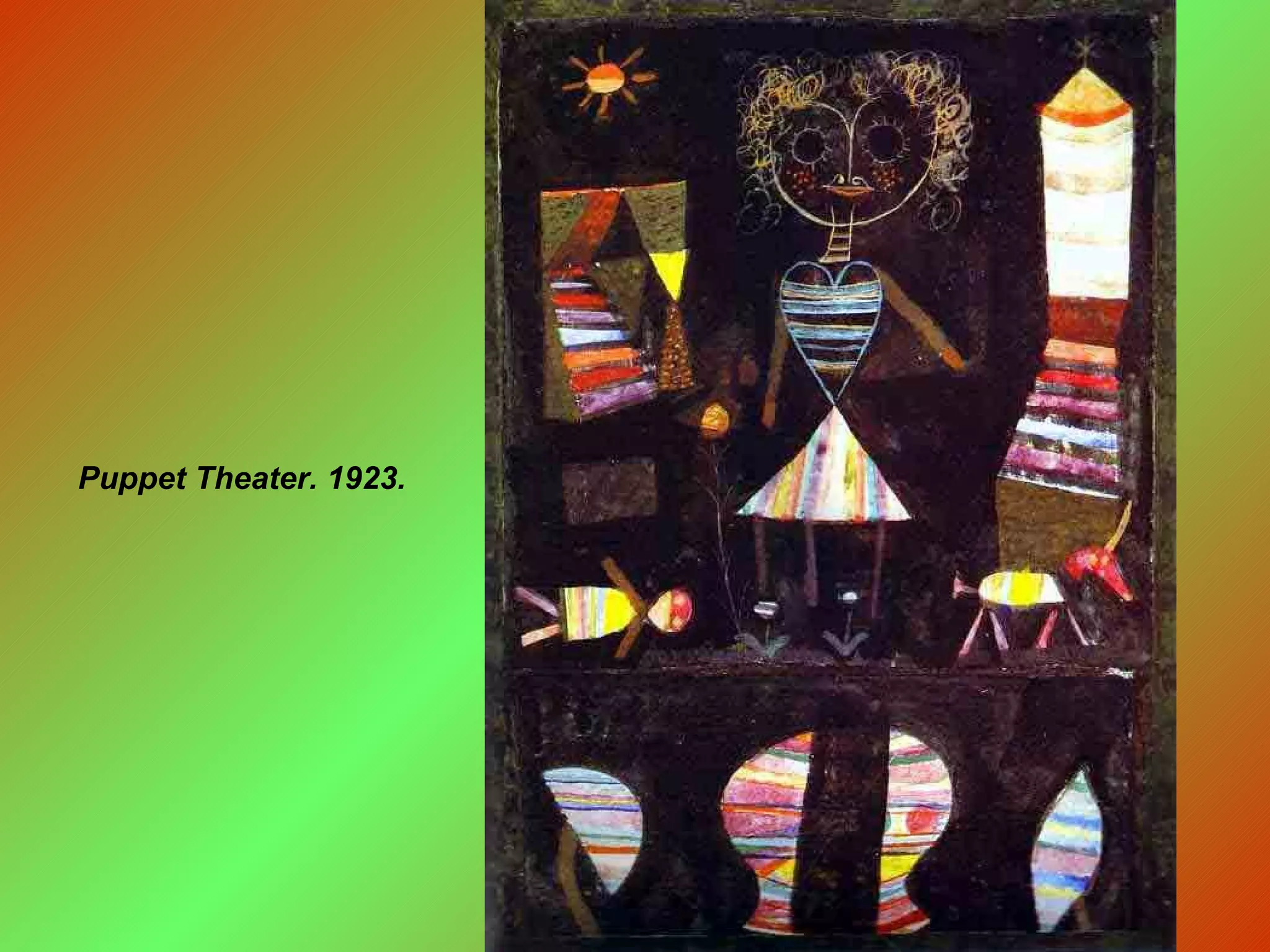 Puppet Theater. 1923. 