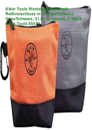 Klein Tools Werkzeugtasche mit
Reißverschluss in Orange/Schwarz,
Grau/Schwarz, 31,8 cm Canvas, 2 Stück
Klein Tools 55470
 