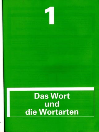 Das Wort
und
die Wortarten
 