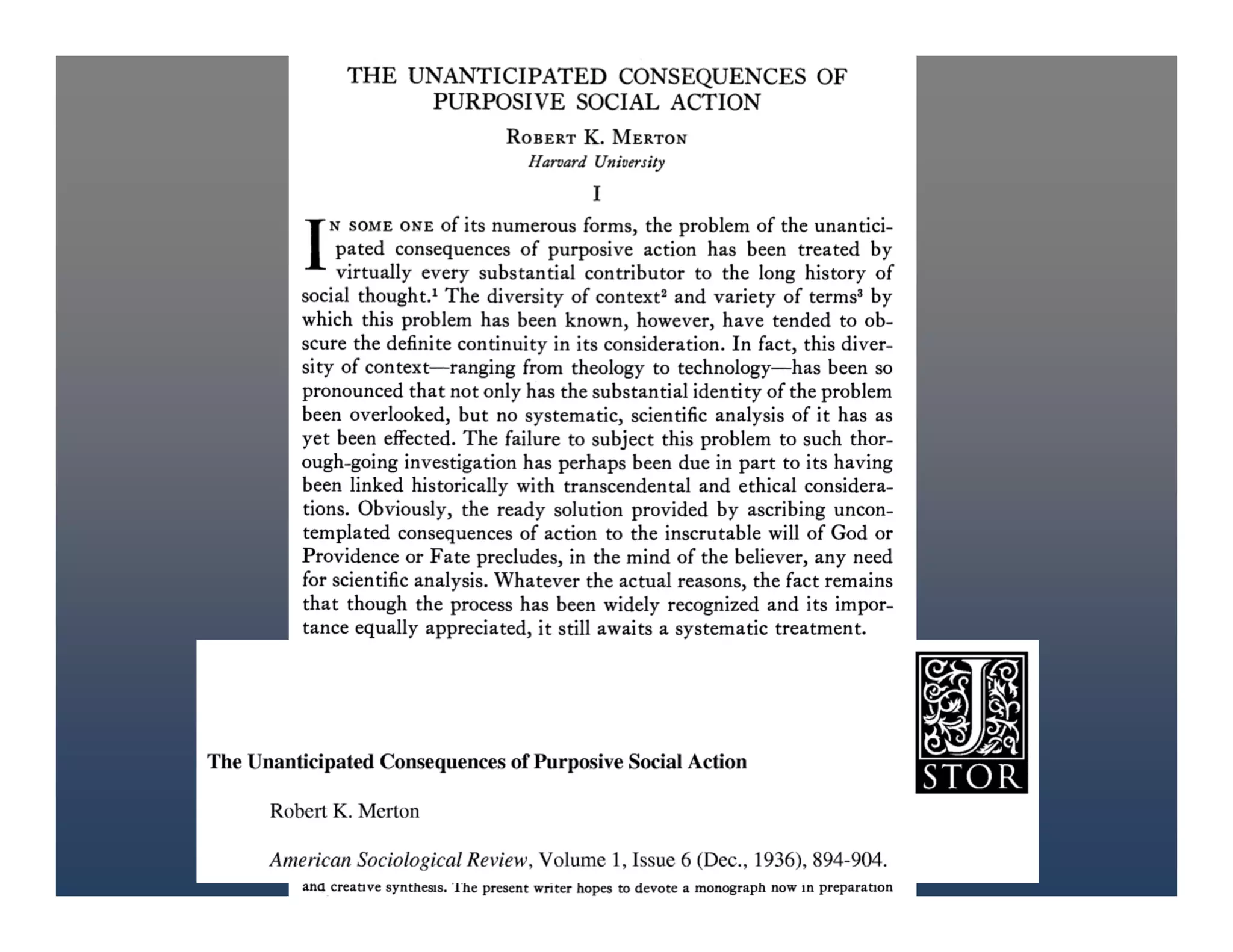 Kleinman   solutions to new challenges