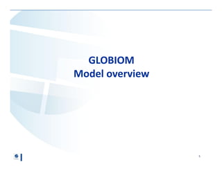 Agriculture and Forest Sector Long-Term Outlook from GLOBIOM