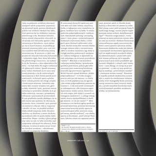 rydzy na podstawie wnikliwej obserwacji
następstw takich symptomów: pojawienia
się pierwszych jętek, powrotu określonych
p...