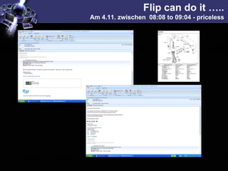 Flip can do it …..
Am 4.11. zwischen 08:08 to 09:04 - priceless
 