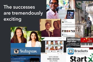 The successes
are tremendously
exciting
 