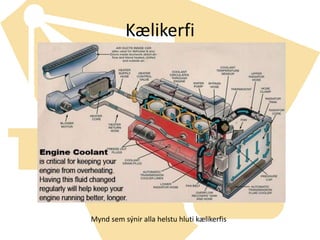 KælikerfiMynd sem sýnir alla helstu hluti kælikerfis