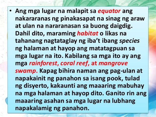 Kahalagahan Ng Klima - Angga Tani