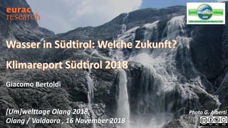 Giacomo Bertoldi
[Um]welttage Olang 2018,
Olang / Valdaora , 16 November 2018
Photo G. Alberti
 