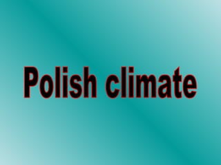 Polish climate 