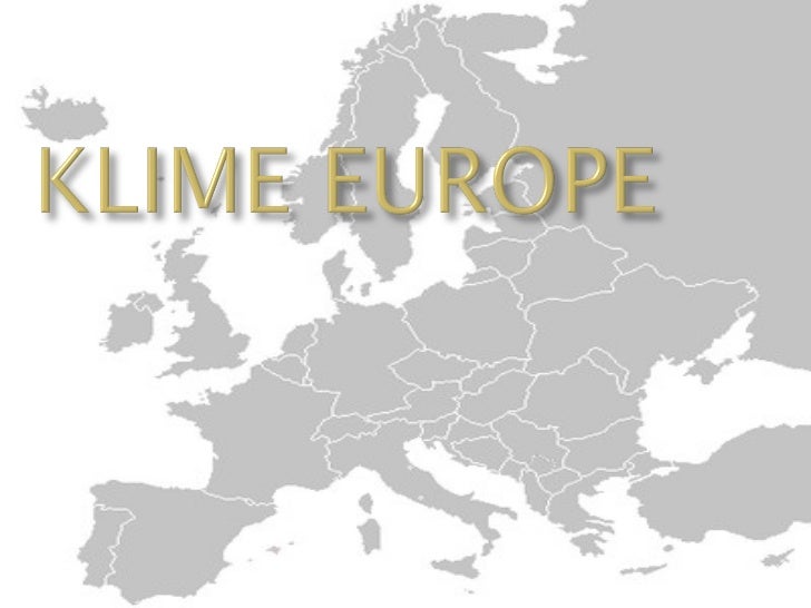 klimatska karta europe Klime Europe klimatska karta europe