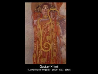 Gustav Klimt
« La médecine (Hygeia) » (1900 -1907, détail)
 