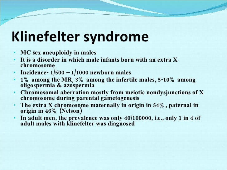A Case Of Klinefelter S Syndrome