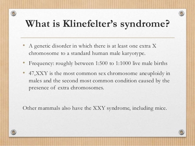 Image result for What is Klinefelter's syndrome