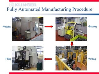Fully Automated Manufacturing Procedure


Pressing                                 Grooving




   Filling                               Winding
 
