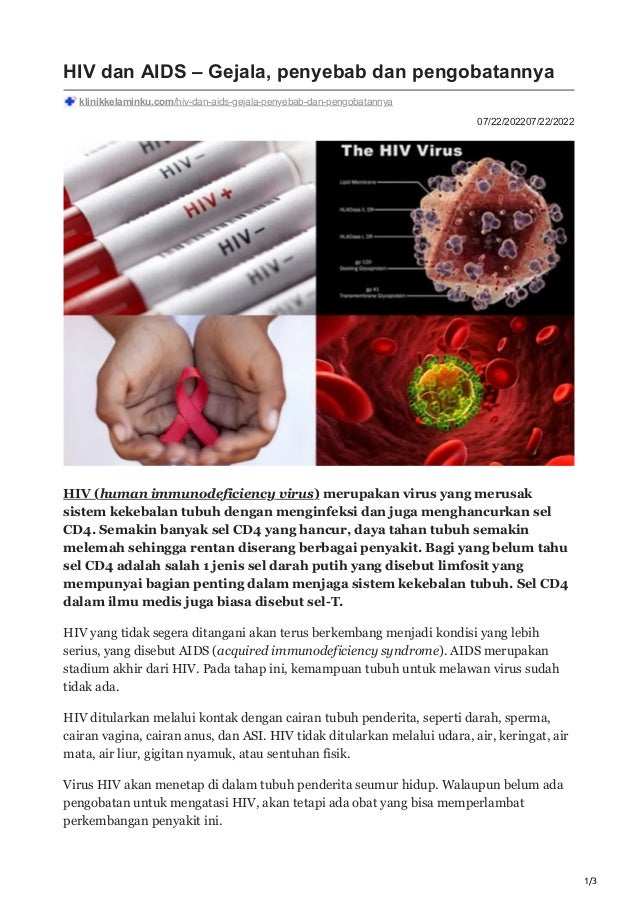 klinikkelaminku.com-HIV dan AIDS Gejala penyebab dan pengobatannya.pdf