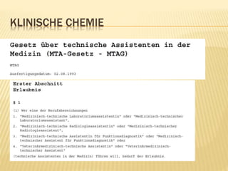 KLINISCHE CHEMIE
 