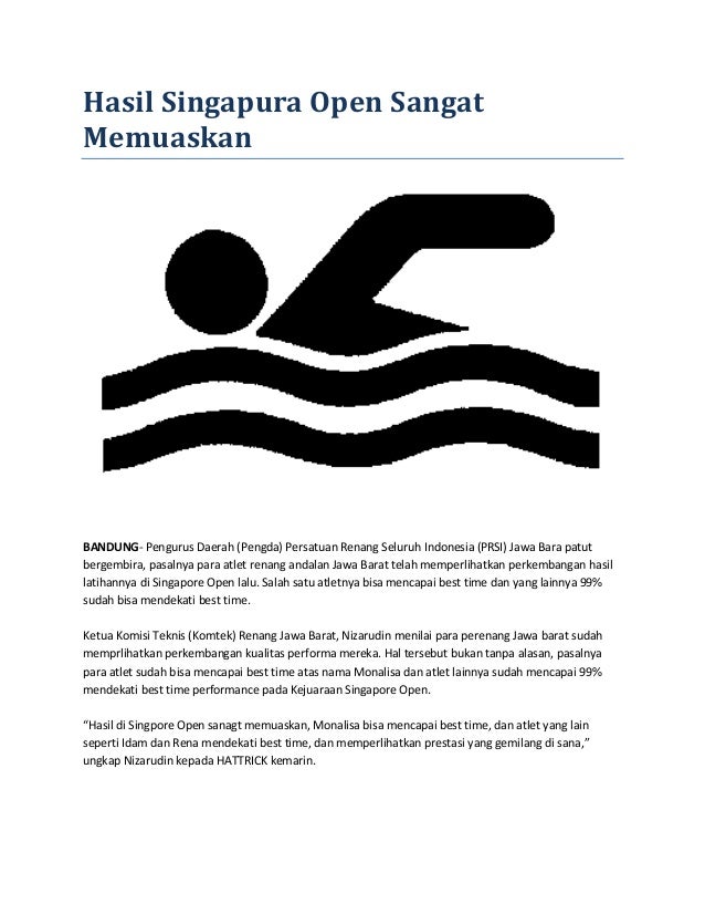 Kliping Olahraga Air Kliping Olahraga Air
