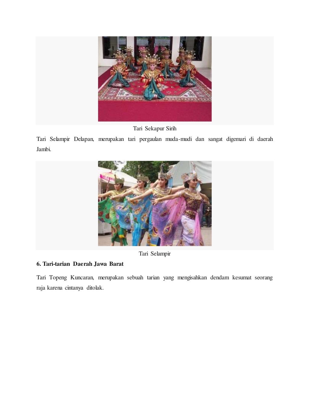 Kliping Tarian Adat Indonesia