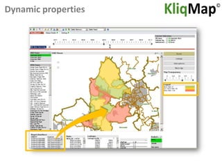 KliqMap - Dynamic Info Window
           ©




 In memory data




                        Dynamic Hyperlinks
                         (QlikView expressions)


                  ERP              CRM            Asset Management   …
 