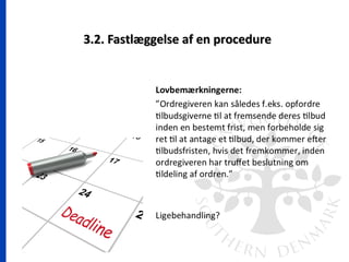12
3.2. Fastlæggelse af en procedure3.2. Fastlæggelse af en procedure
 