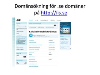 Domänadressen – vad säger den?