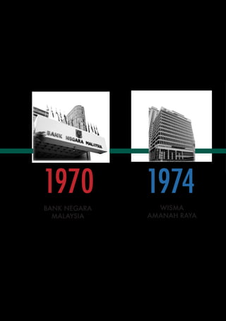 1970			 1974
BANK NEGARA
MALAYSIA
WISMA
AMANAH RAYA
 