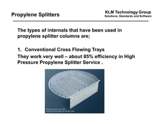 Splitter Column Propylene C3 Splitter Tower Efficiency | PDF