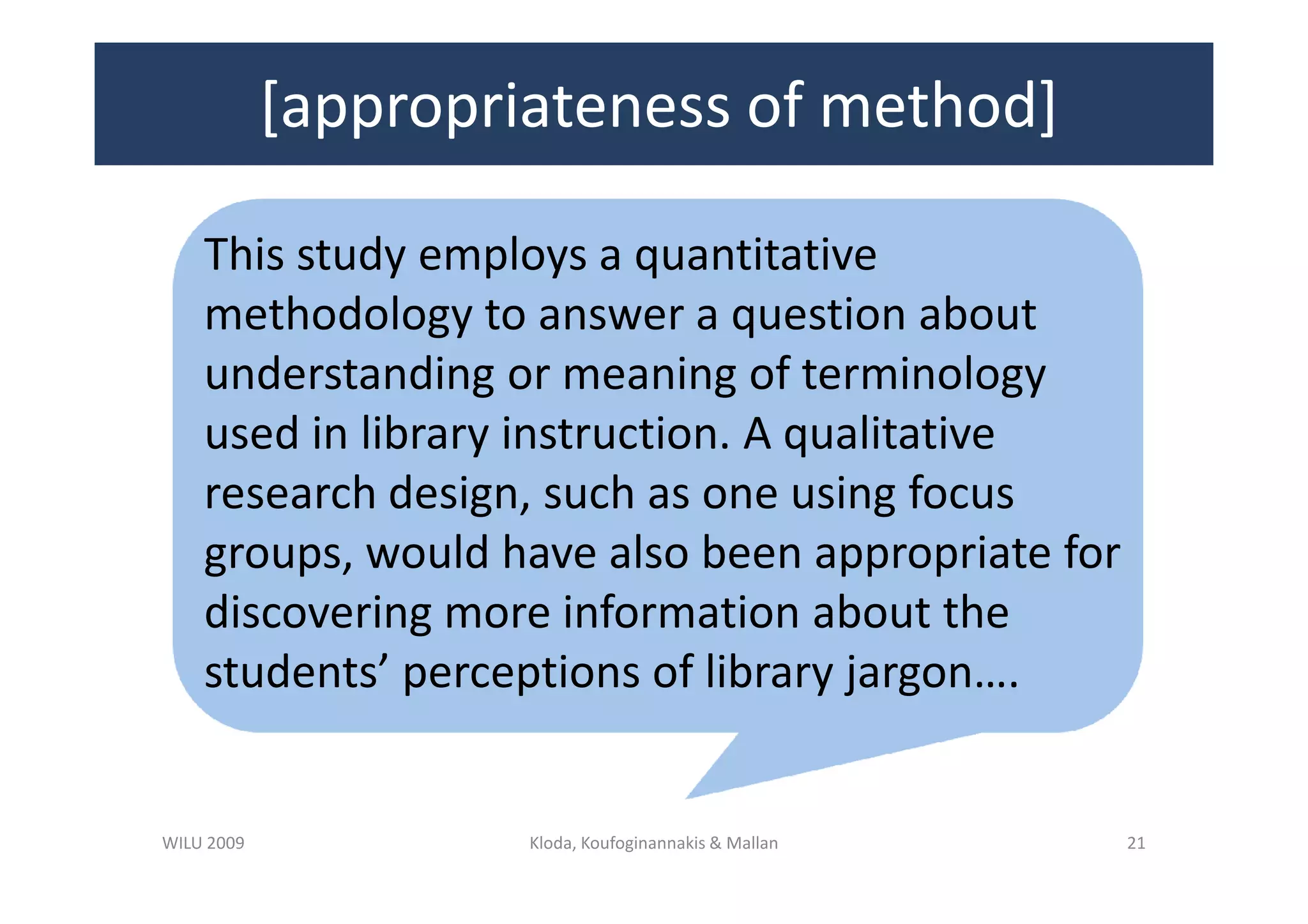 What Can We Learn from Library Instruction Research