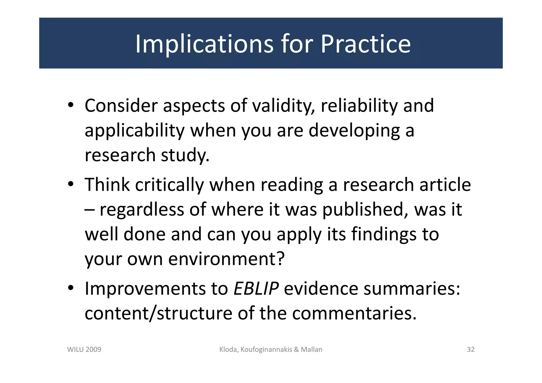 What Can We Learn from Library Instruction Research