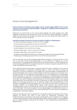 Klöckner & Co - Zwischenbericht zum 31. März 2012
