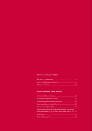 3
Klöckner & Co Group Figures
 