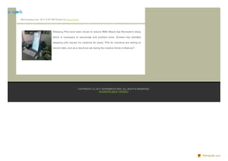 elas nipn lk
        oo
          We d ne s d ay,J une , 20 11 6 :0 0 PM Po s te d b y Sup e rb Site




                                              Sleeping Pills have been shown to reduce REM (Rapid Eye Movement) sleep

                                              which is necessary to rejuvenate and problem solve. Enimem has admitted

                                              sleeping pills injured his creativity for years. Pills for insomnia are selling at

                                              record rates, and as a result are we losing the creative minds in America?




                                                                           CO PYRIG HT (C) 20 11 SUPERBSITE.INFO . ALL RIG HTS RESERVED.
                                                                                              KLO NO PIN SALE | PRIVACY




                                                                                                                                           PDFmyURL.com
 