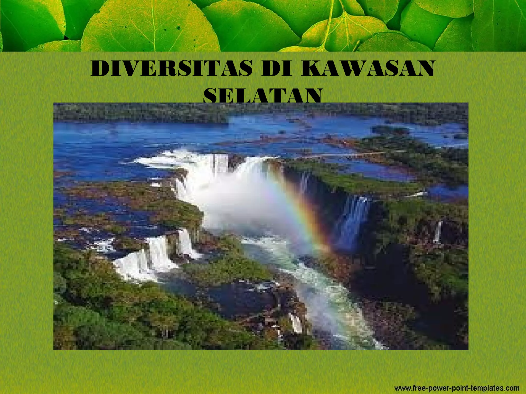 DIVERSITAS DI KAWASAN
SELATAN
 