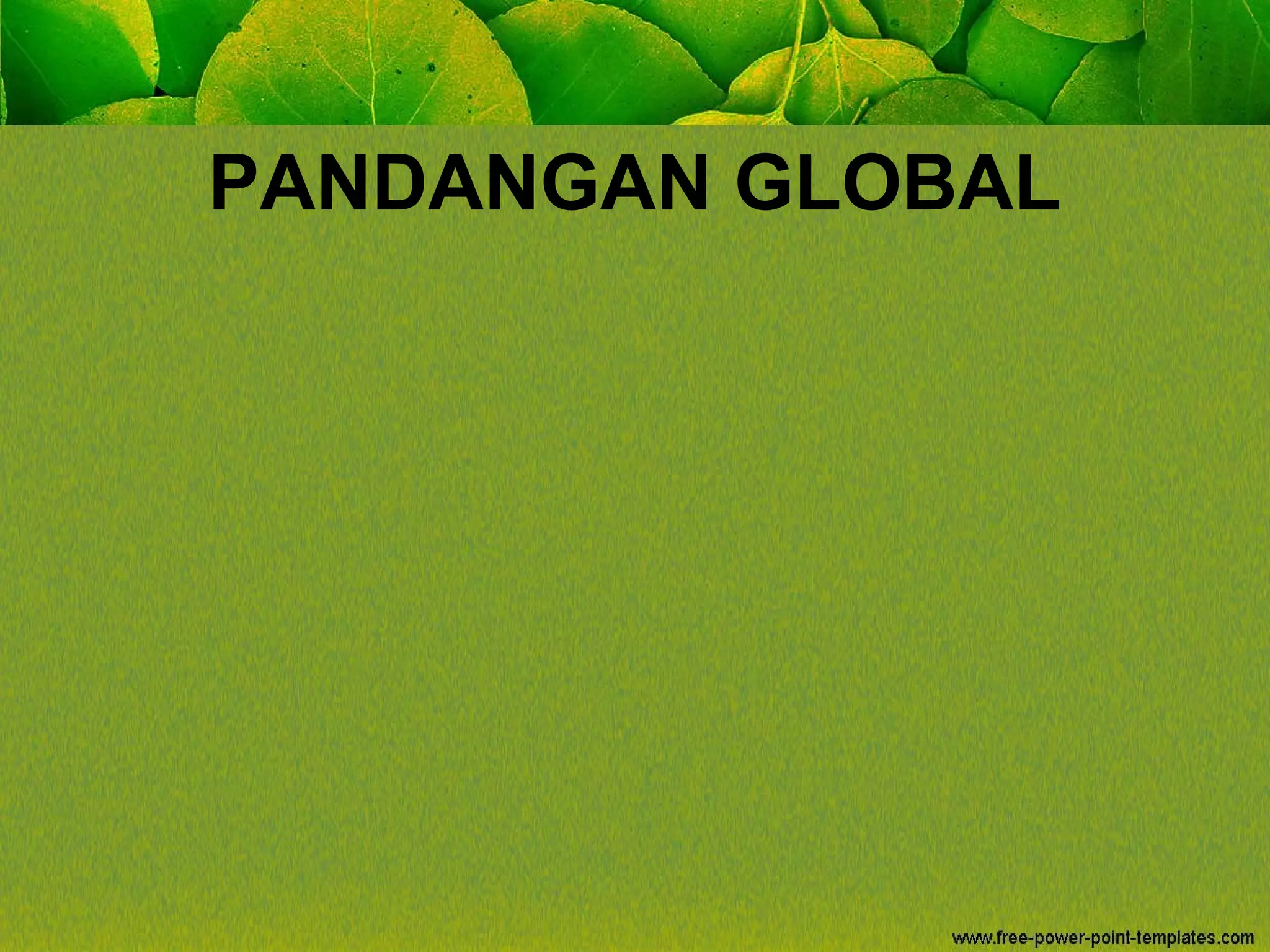 PANDANGAN GLOBAL
 
