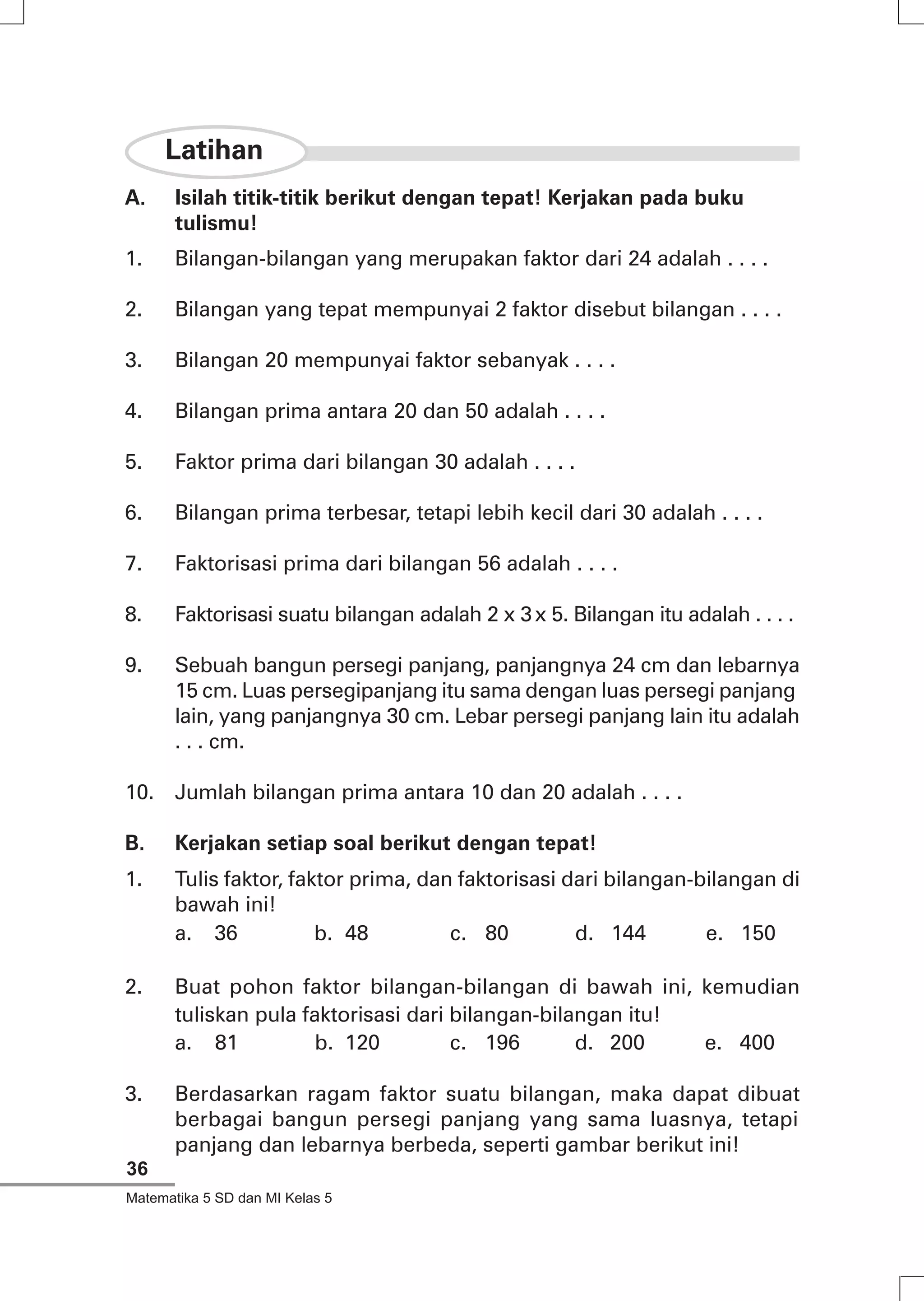 Kls 5 Matematika Pdf