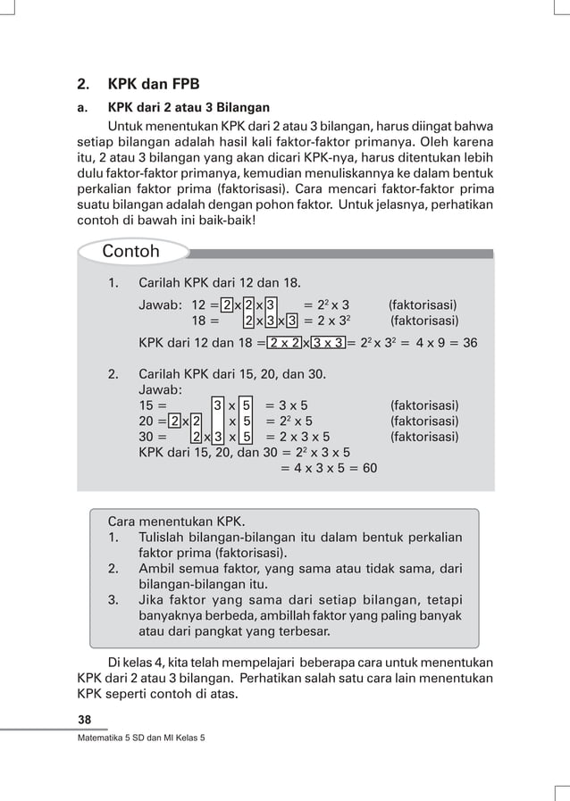 Kls 5 Matematika Pdf
