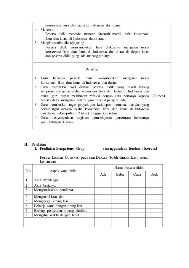 Kls Xi Rpp 01 Flora Dan Fauna Oke