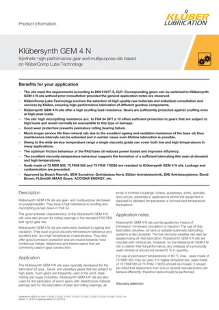 Klüber Klübersynth GEM 4-220 N