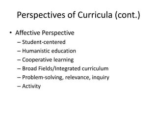 Understanding curriculum | PPTX