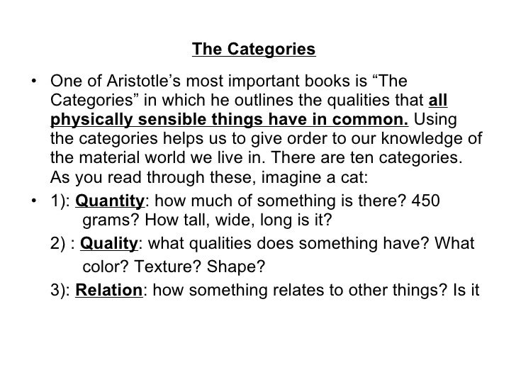 ARISTOTLE S CATEGORIES PDF ARISTOTLE S CATEGORIES PDF