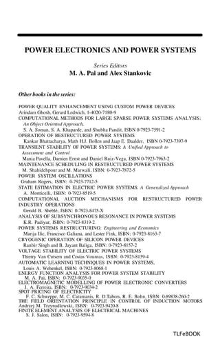 Shubha System Kluwer.Academic.Publishers.HVDC.and.FACTS.Controllers.Applications.of ...