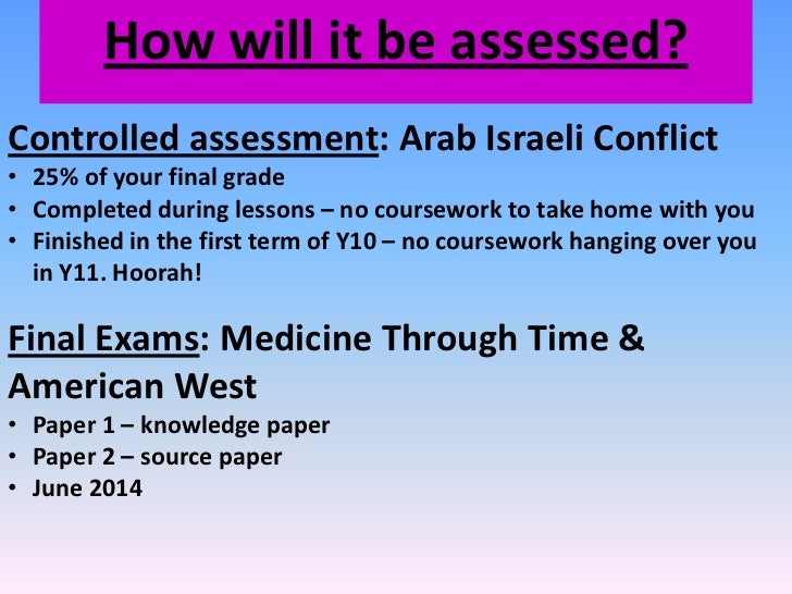 History coursework arab israeli conflict