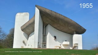 Chapelle Notre Dame du Haut – Ronchamp by Le Corbusier. Photo by Jopa Elleul
1955
 