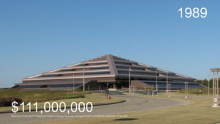 Steelcase Corporate Development Center in Gaines Township, Michigan Photo by Wikipedia contributor “Trance88”
1989
$111,000,000
 