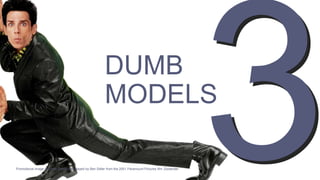 DUMB
MODELS
Promotional image of Derek Zoolander, played by Ben Stiller from the 2001 Paramount Pictures film Zoolander
 