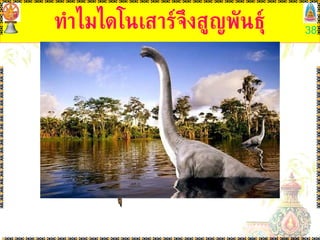 ทำไมไดโนเสาร์จึงสูญพันธุ์ 