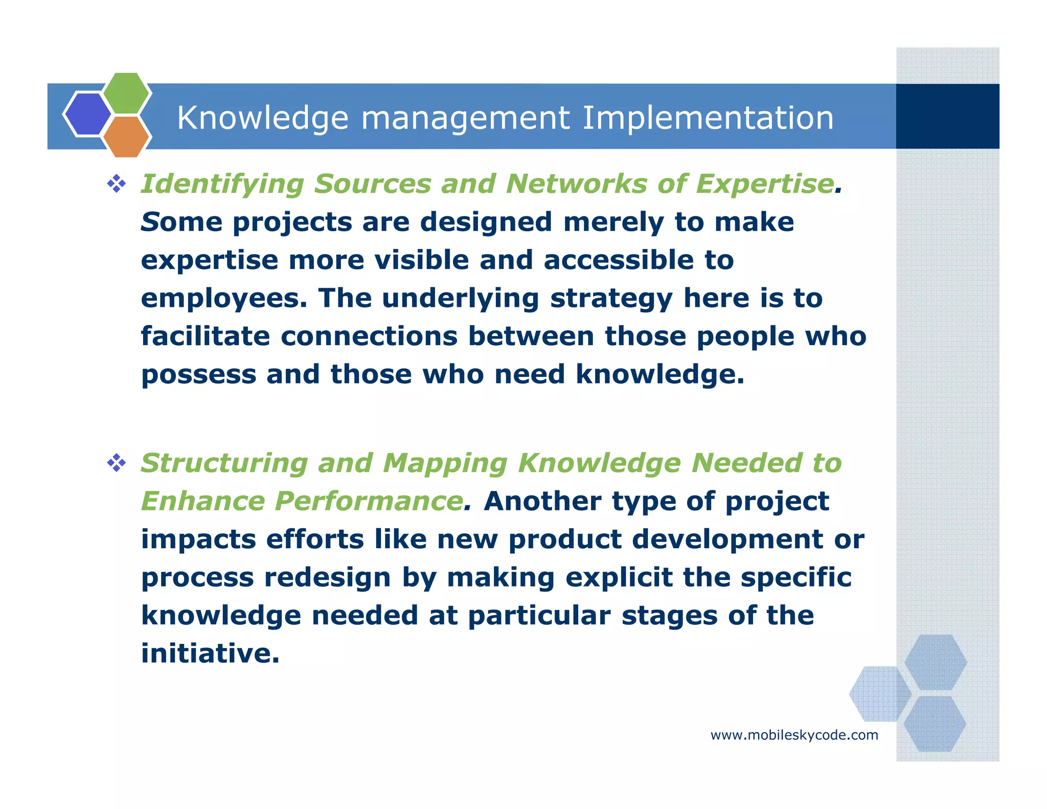 Knowledge Management: Best Practices for Organization | PDF