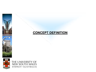 CONCEPT DEFINITION
 