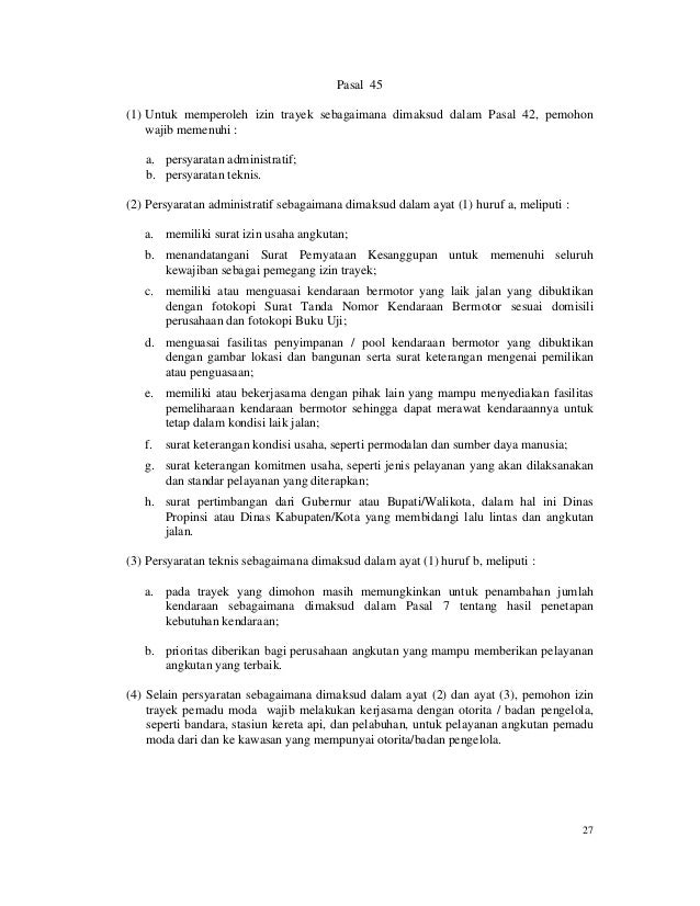 Km35tahun2003 penyelenggaraan angkutan orang di jalan 